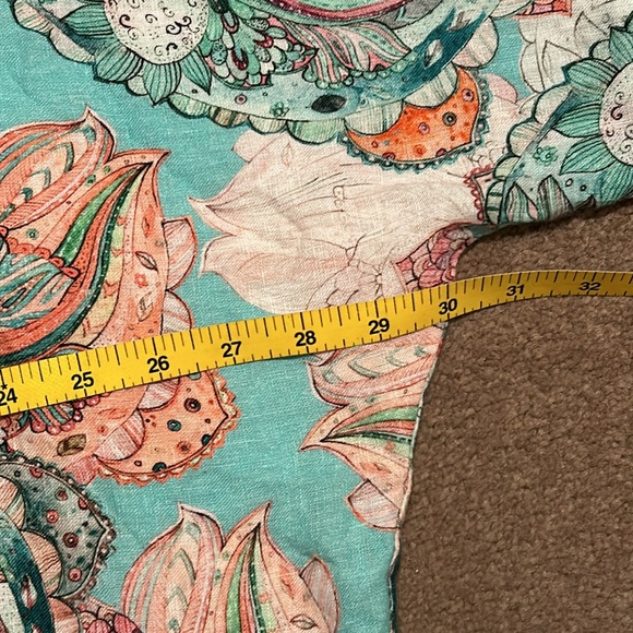 🩵Lungo L’arno Puro Lino Gorgeous Made in Italy 100% Linen Oversized Top - Picture 15 of 16